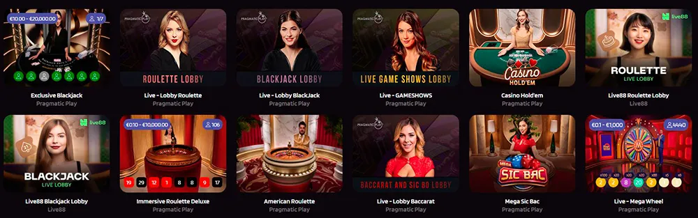 trivelabet-casino-Live-Dealers
